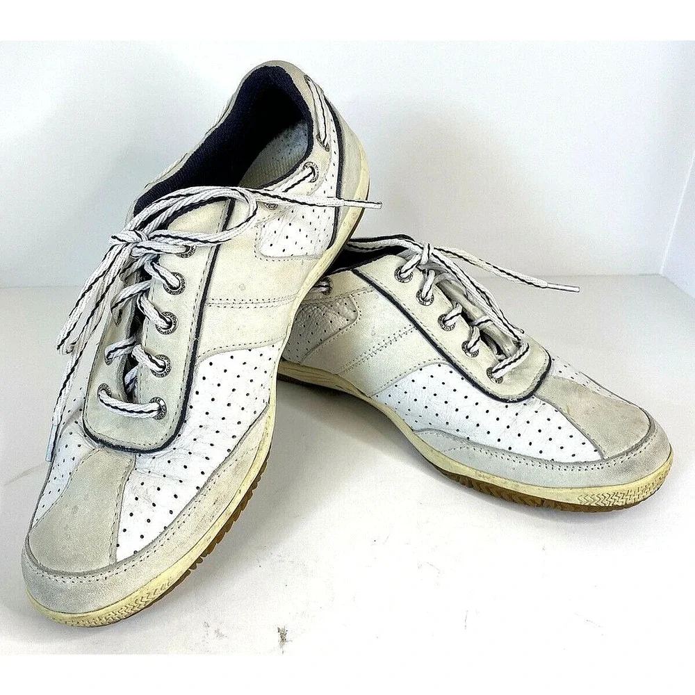 Sperry Top‎ Sider Boat Shoes 8.5M Womens 9753450 White & Blue